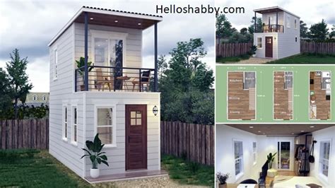 Livable 18 Sqm Tiny House Design With Balcony ~