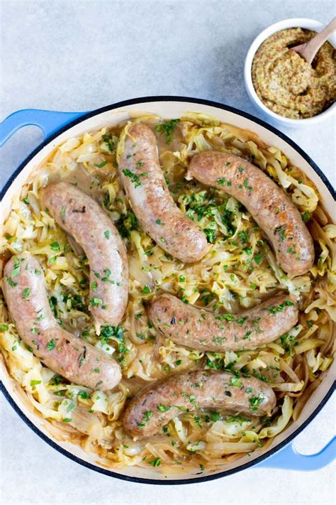 Just About The Easiest One Pot Meal These Bratwurst With Braised