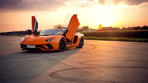 Orange Lamborghini Aventador 4k Hd Cars 4k Wallpapers