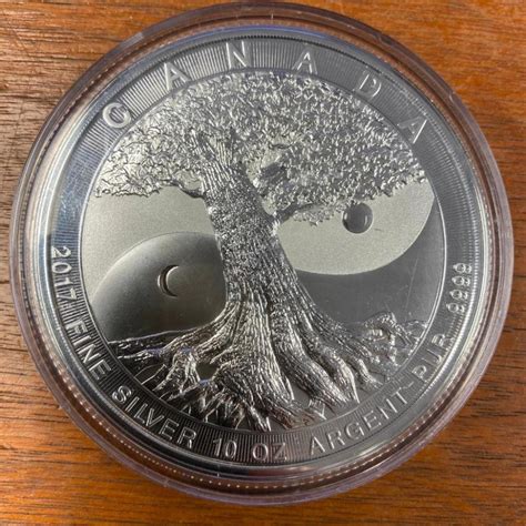 2017 10 Oz $50 Canadian Tree Of Life