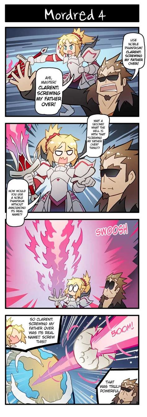 Mordred And Sisigou Other Misadventures Anime Funny Fate Stay
