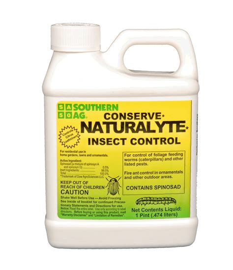 Pest control products are designed to either damage the central nervous system of insects, disrupt mating, or exterminate infestations. Southern Ag Conserve Naturalyte Insect Control, main ...