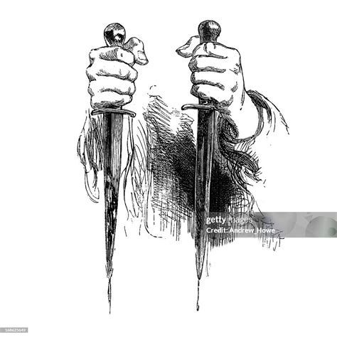 Shakespeare Daggers From A Macbeth Scene High Res Vector Graphic