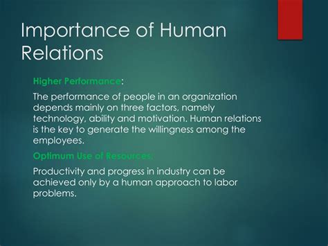 Ppt The Human Relations Approach Powerpoint Presentation Free
