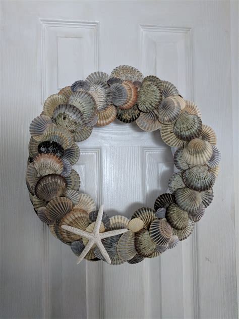 Made A Scallop Wreath And Several Others Out Of Shells Ive Collected