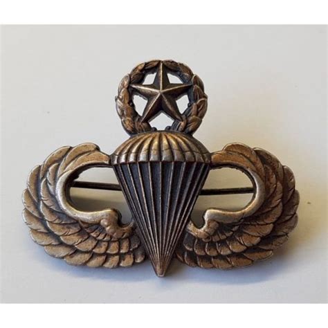 Us Airborne Master Parachutist Wings Badge By Ns Meyer Inc New