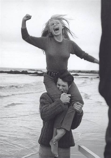 Brigitte Bardot And Laurent Terzieff On The Set Of Two Weeks In