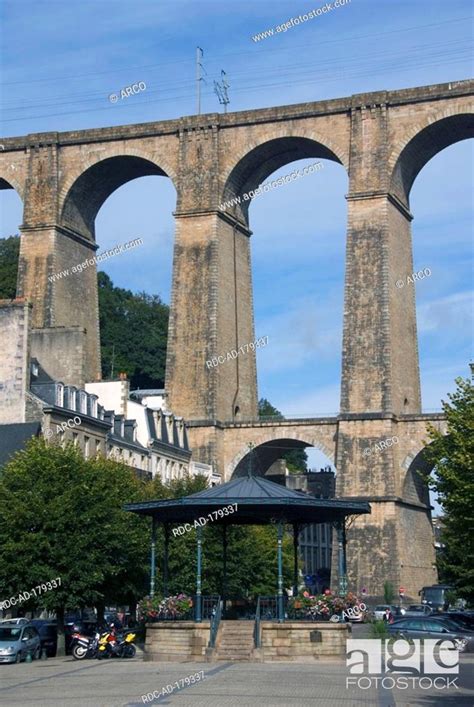 Railway Viaduct Morlaix Brittany France Stock Photo Picture And