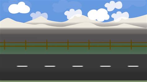 Animated Horizontal Road