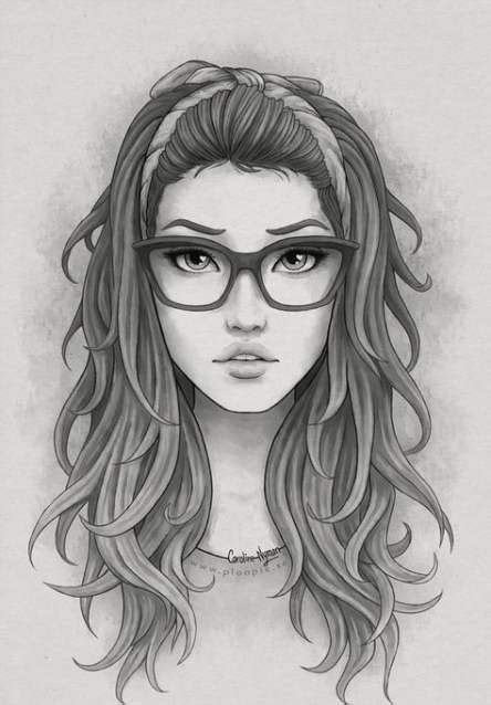 26 New Ideas Glasses Girl Anime Deviantart Portrait Drawing Pencil Portrait Art Drawings