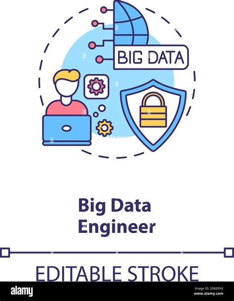 Big Data Engineer Concept Icon Stock Vector Image And Art Alamy