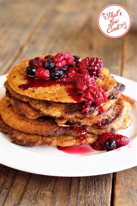 Pour ¼ cup portion of pancake … Low Carb Pancakes Recipe - From That's Low Carb