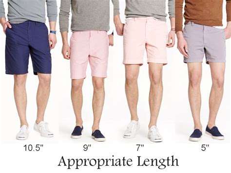 Men Look Much Better In Shorts That Go Above The Knee Or Shorter R