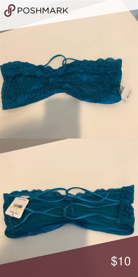 Nwt Free People Bandeau Bandeau Turquoise Color Women Shopping
