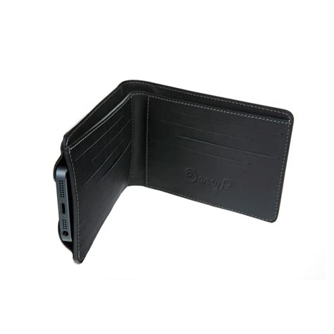 Leather Wallet With Iphone 55s Case Black Danny P Touch Of Modern