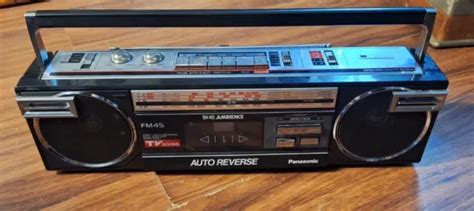 VINTAGE PANASONIC AMBIENCE Radio Cassette Boombox Model RX FM45 So