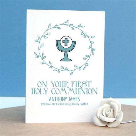 First Communion Card Templates Free