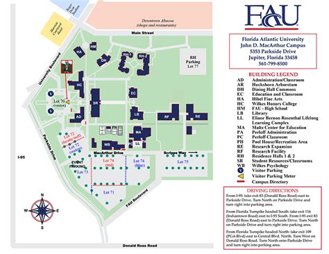 Discovering The Wonders Of Fau Boca Campus Map Map Of Germany