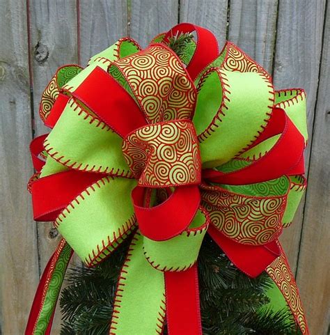 Bring christmas cheer to your entire family by placing an awesome. Christmas Tree Topper Bow - Traditional - Christmas Ornaments - other metro - by Horn's Handmade