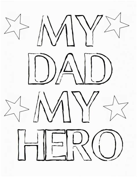 I Love You Daddy Coloring Pages Fathers Day Printable Fathers Day
