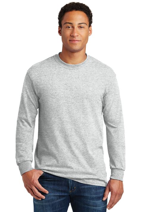 Z to a in stock reference: Gildan® - Heavy Cotton™ 100% Cotton Long Sleeve T-Shirt ...