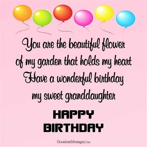 Https Occasionsmessages Com Birthday Birthday Wishes For Granddaughter Happy Birthday
