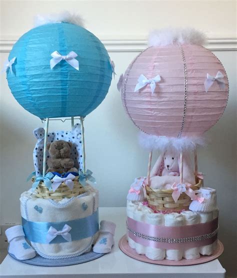 Hot Air Balloon Nappy Cakes Baby Shower Crafts Nappy Cakes Baby