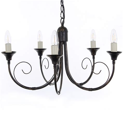 The appearance of this track linear chandelier. Classica Original 5 Light Black Gold Chandelier | Classic Light | Industrial Light