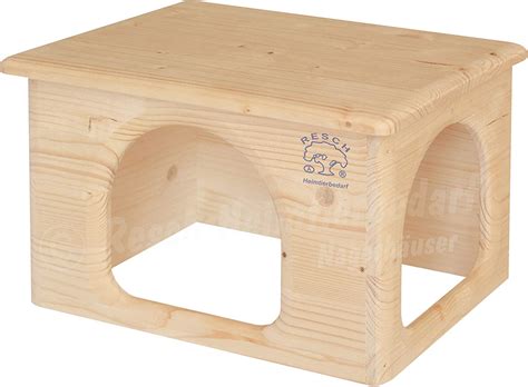 Resch No23 Guinea Pig House Natural Solid Wood Made Of Spruce With