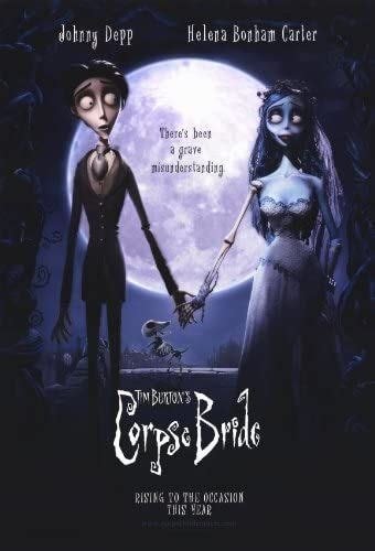 The Corpse Bride Movie Poster With Jack And Sally Holding Hands In