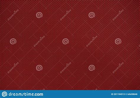 Red Nylon Fabric Textured Background With Hexagonal Shape Stock Image