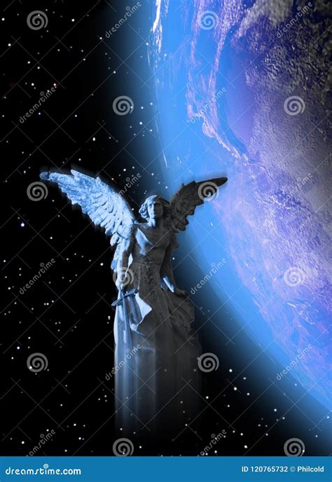 Guardian Angel Of Earth Stock Illustration Illustration Of Planets