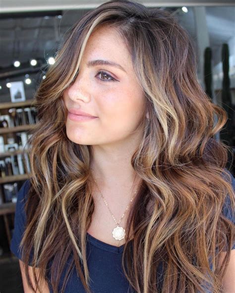 Brown Hair With Caramel And Blonde Highlights Summer Hair Color Ombre