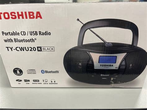 Toshiba Portable Cdusb Radio With Bluetooth Audio Portable Music