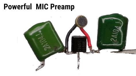 Powerful Mic Preamp Using Transistor Good Quality Easy Circuit