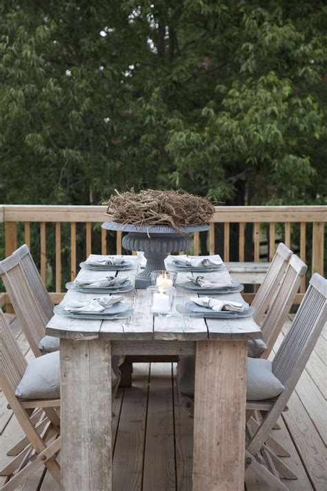 farmhouse table setting | Patio decor, Farmhouse table setting, Outdoor