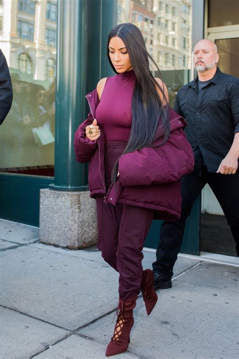 All Of Kim Kardashians Yeezy Season Outfits Have A Common Theme Kim