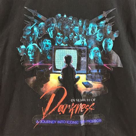 In Search Of Darkness Iconic S Horror T Shirt Sz L Gem