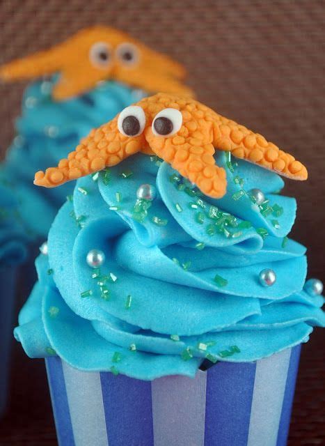 How To Make Fondant Starfish Cupcake Toppers Bake Happy Fondant