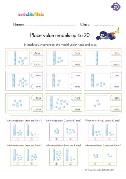 We have several different types to choose from including matching numbers with their 10s and 1s place values, grouping practice. 1st Grade Place Value Worksheets | Tens and Ones ...