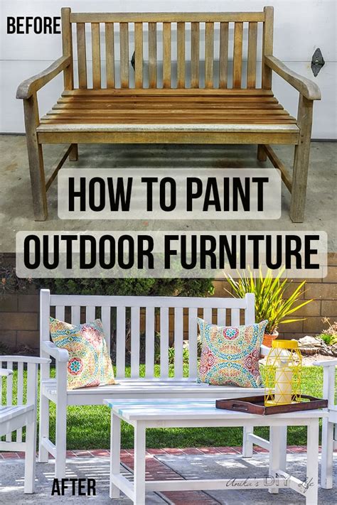 How To Paint Outdoor Wood Furniture And Make It Last For Years In