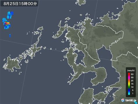 長崎県の過去の雨雲レーダー(2018年08月25日) - 日本気象協会 tenki.jp