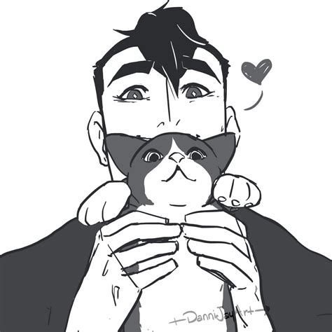 Dannijay On Twitter Shiro And His Kitty For The Soul 😌🖤 Cat Catdad