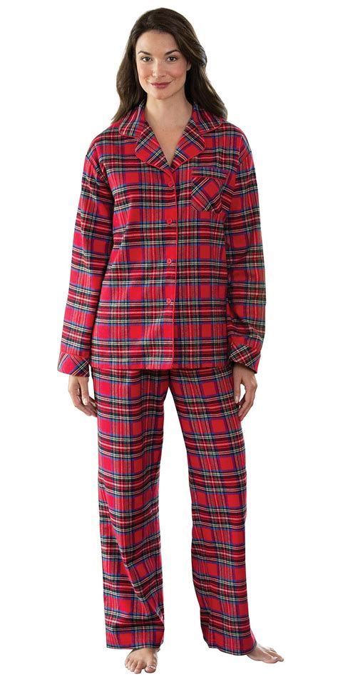 Stewart Plaid Flannel Boyfriend Pajamas In Flannel Pajamas For Women
