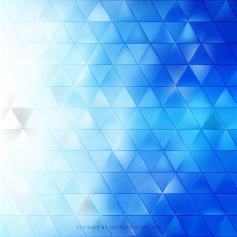 Abstract Cobalt Blue Triangle Polygonal Background Design