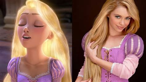 Rapunzel In Real Life Tangled Disney Animated Movie Youtube