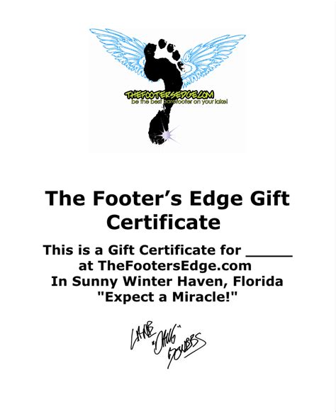 Thefootersedge T Certificate Footers Edge