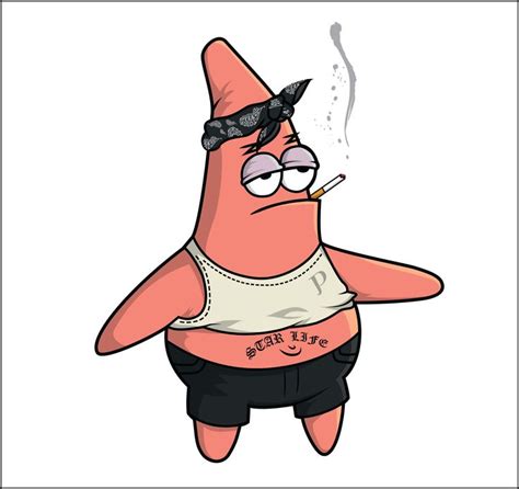 Patrick Stars As A Thug Animasyon Karakteri Animasyon