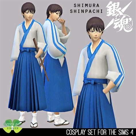 P Requested The Sims 4 Gintama Shimura Shinpachi Cosplay Set