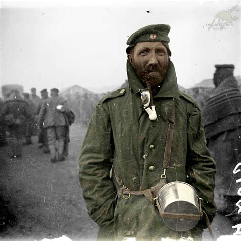 wwi a german soldier in a souilly s p o w camp meuse france world war one world war i war